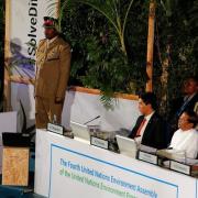 Macron, Kenyatta address UN Environment meeting in Kenya