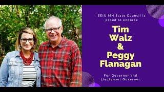 SEIU state Council VOTE NOV 6 - Tim Walz and Peggy Flanagan